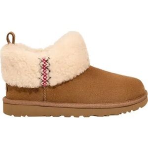 UGG Womens Classic Ultra Mini Braid Chestnut, Size 9